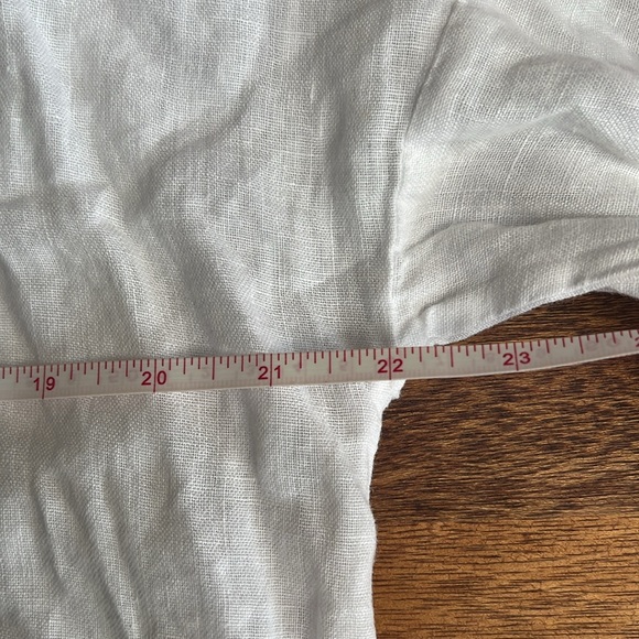 Zara white linen medium tunic top - Picture 6 of 10